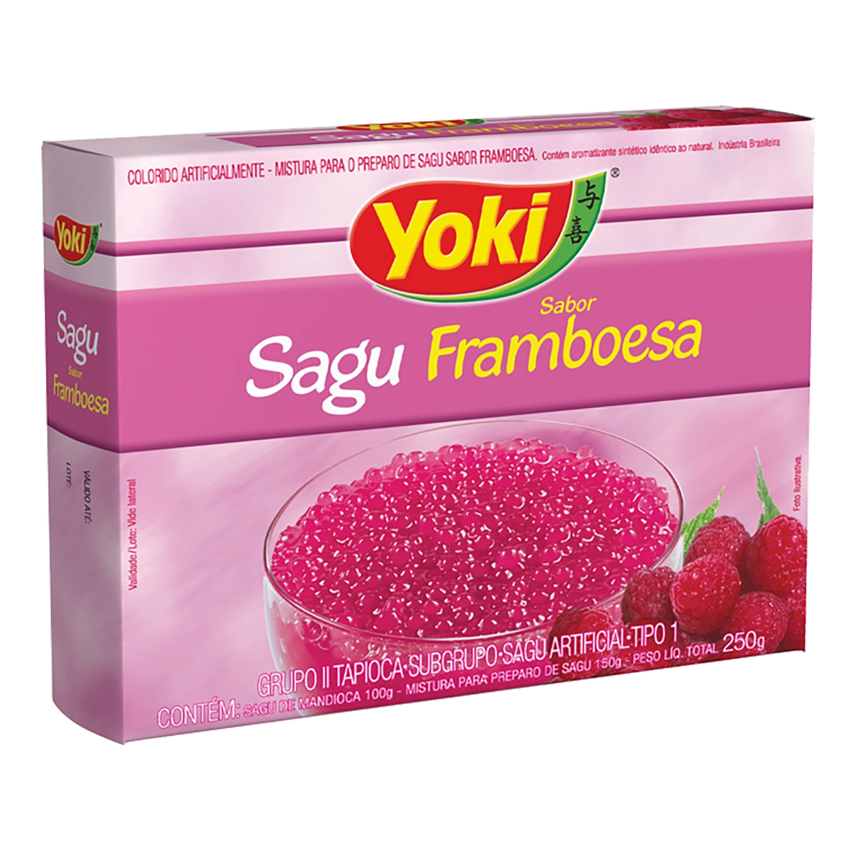 Mistura Para Sagu Tipo 1 Framboesa Yoki Caixa 250g
