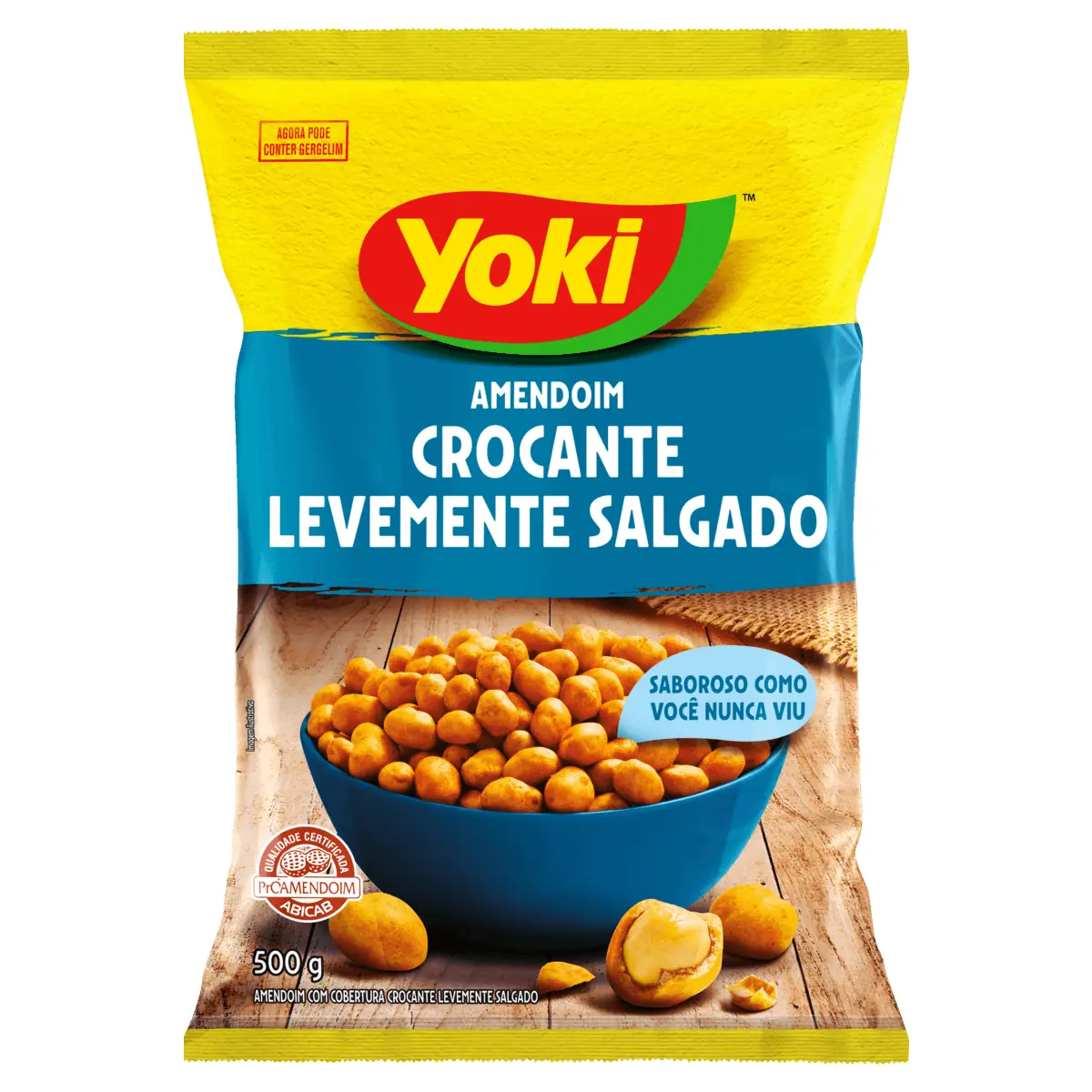 Amendoim Crocante Salgado Yoki Pacote 500g