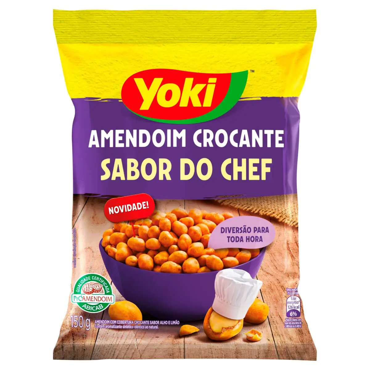 Amendoim Crocante Sabor do Chef Yoki Pacote 150g