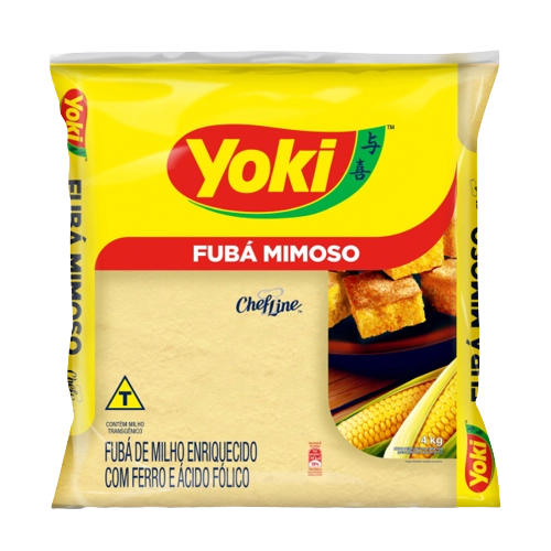 Fubá De Milho Mimoso Yoki Chef Line Pacote 4kg