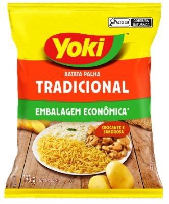 Batata Palha Tradicional Yoki Pacote 195g Embalagem Econômica