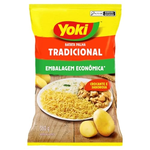 Batata Palha Tradicional Yoki Pacote 380g Embalagem Econômica