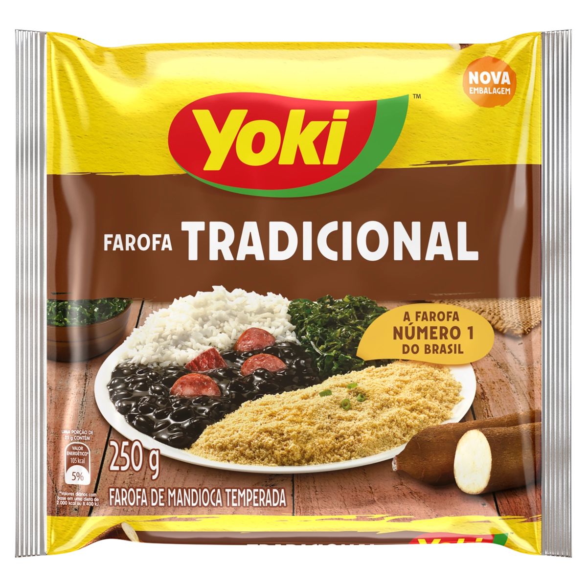 Farofa De Mandioca Tradicional Yoki Pacote 200g