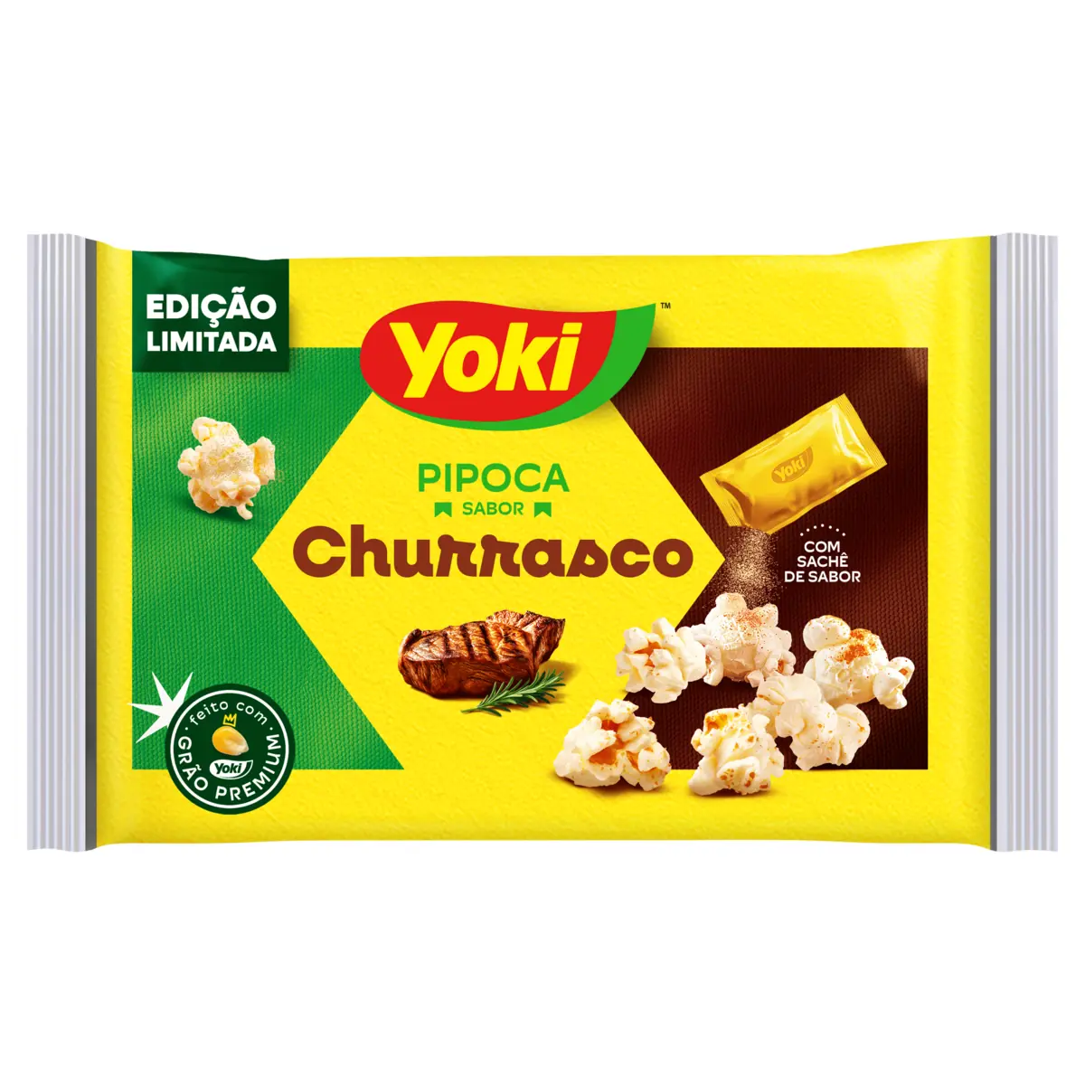 Pipoca Micro Yoki 90g Churrasco C/ Sal