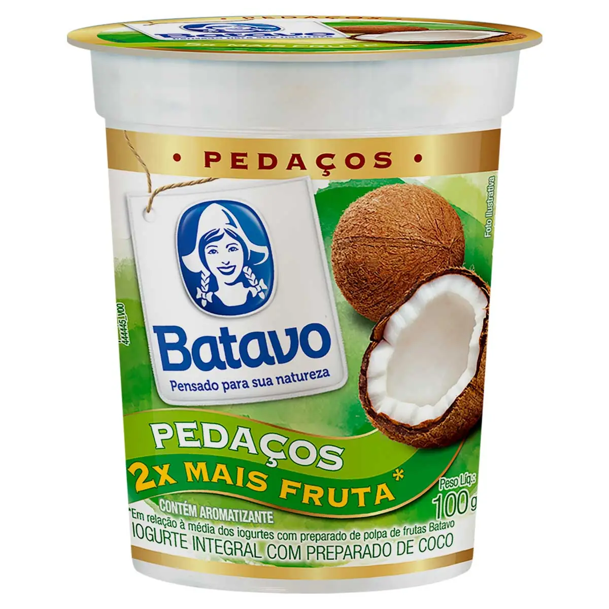 Iogurte com Pedaços de Coco BATAVO 100g