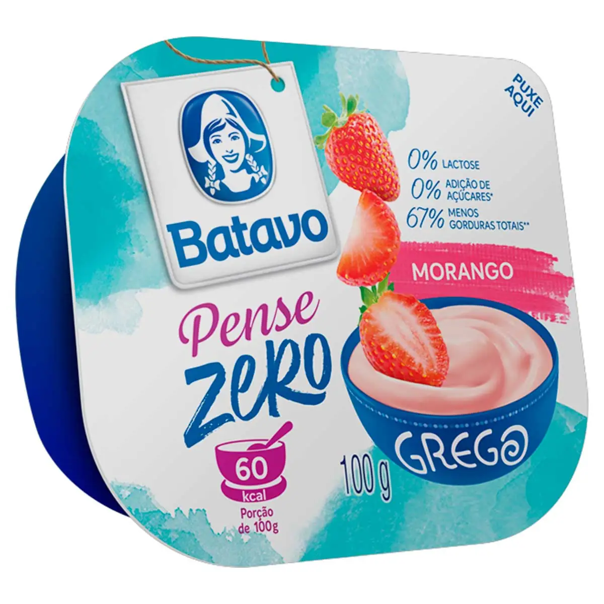 Iogurte Grego Desnatado BATAVO de Morango 100g