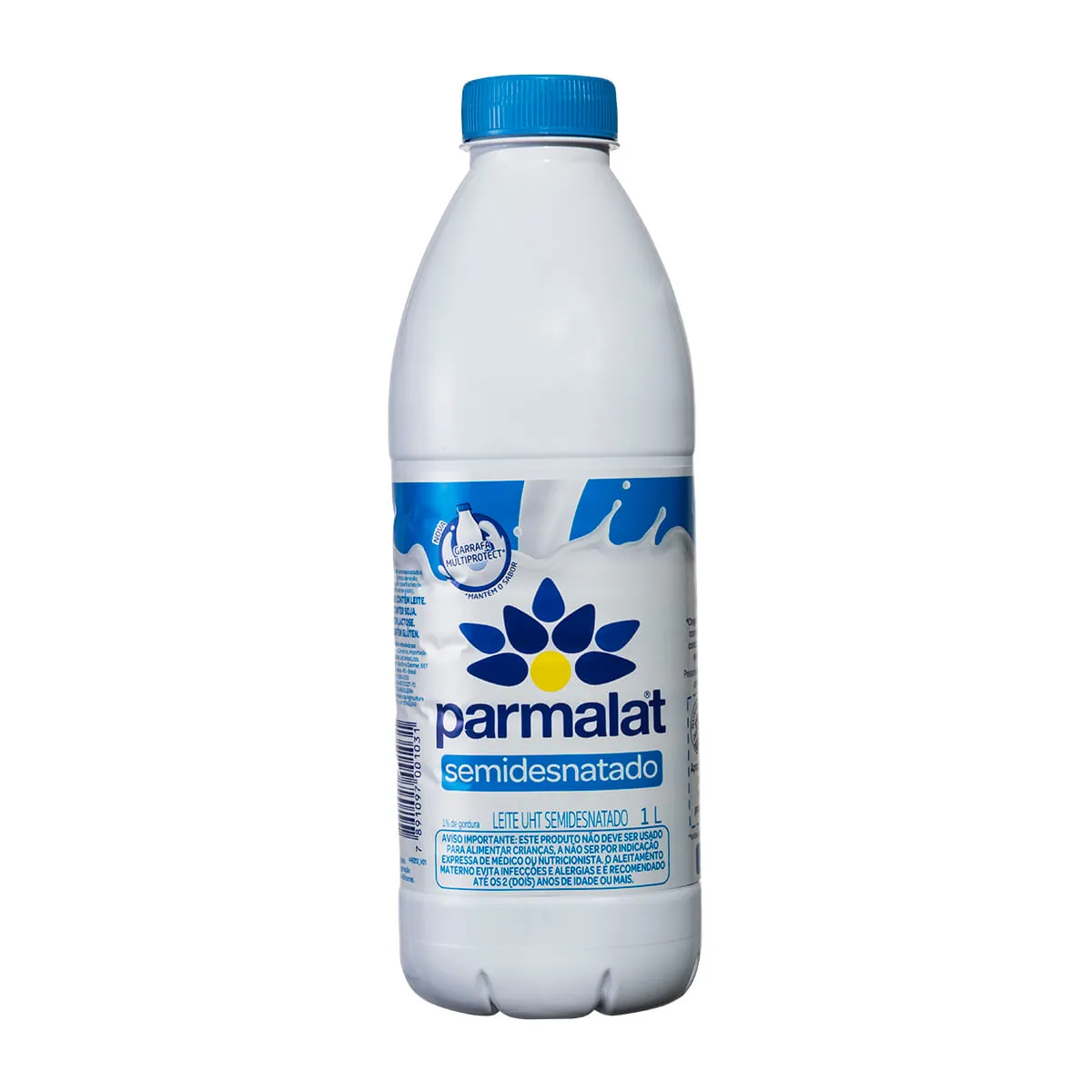 Leite UHT Semidesnatado Parmalat Garrafa 1 Litro
