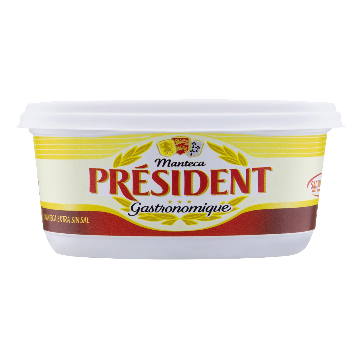 Manteiga Extra Sem Sal PRESIDENT Gastronomique Pote 200g