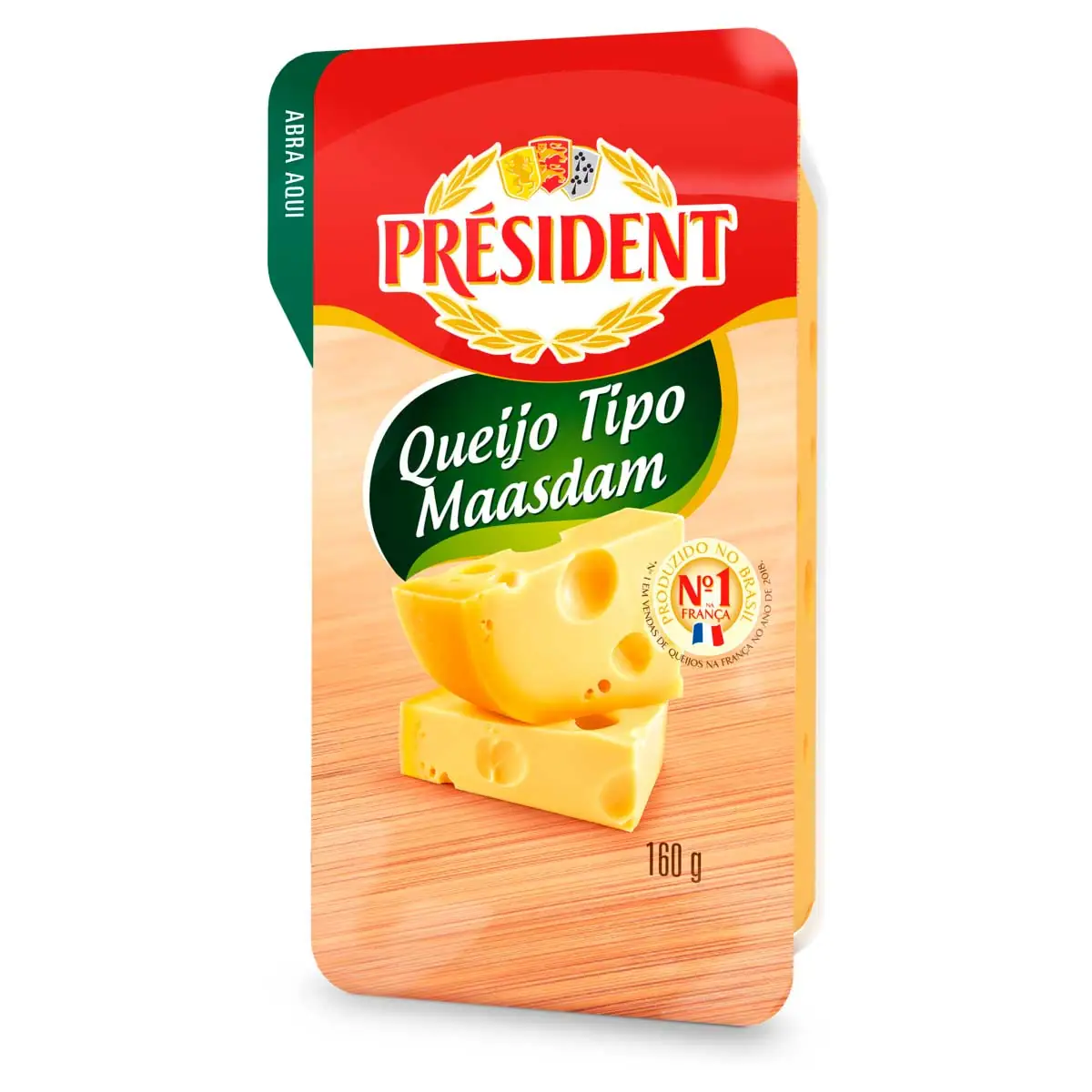 Queijo Maasdam PRESIDENT Fracionado 160g