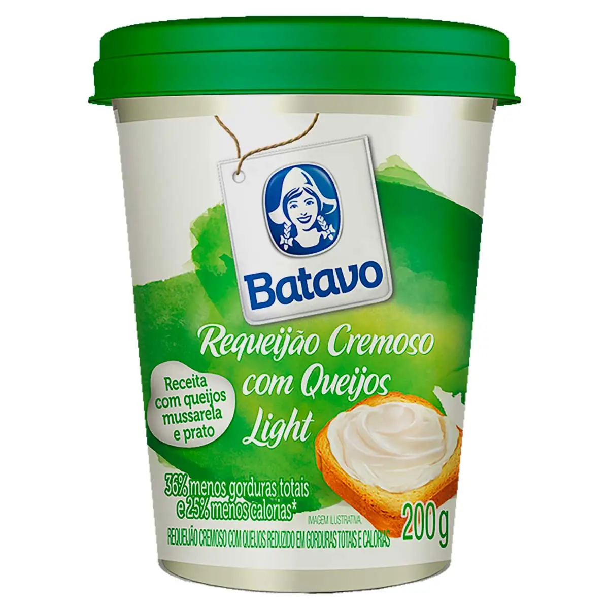 Requeijão Cremoso Light Batavo 200 g