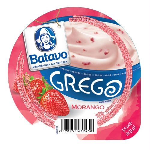 Iogurte Grego Morango 100g Batavo