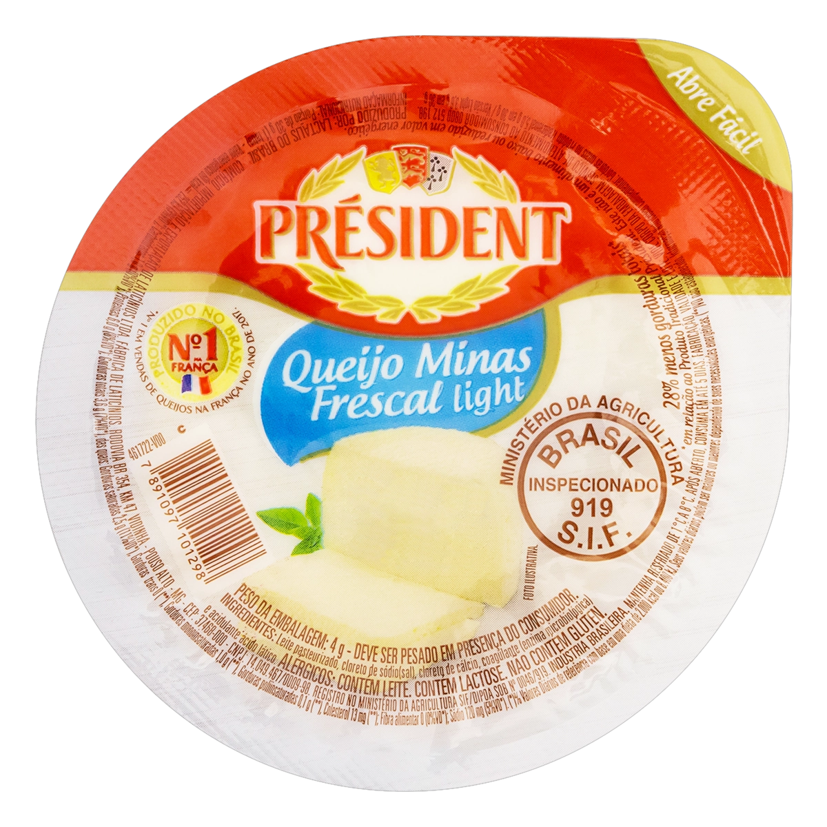Queijo Minas Frescal Light Président