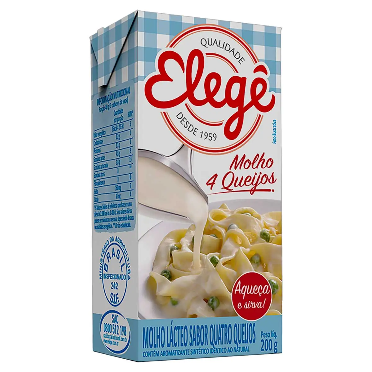 Molho 4 Queijos Elegê Caixa 200 g