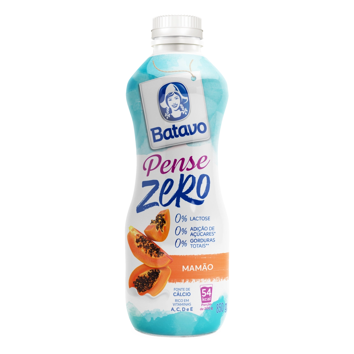 Bebida Láctea Fermentada com Polpa de Mamão Pense Light BATAVO 850G