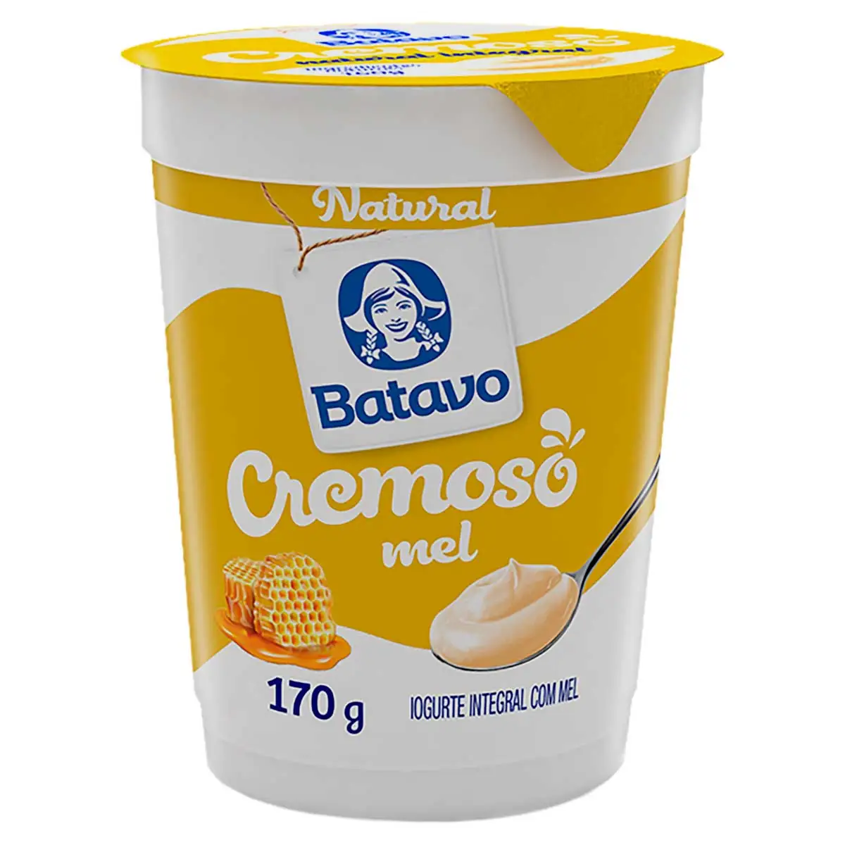 Iogurte Integral Mel Batavo Pote 170g