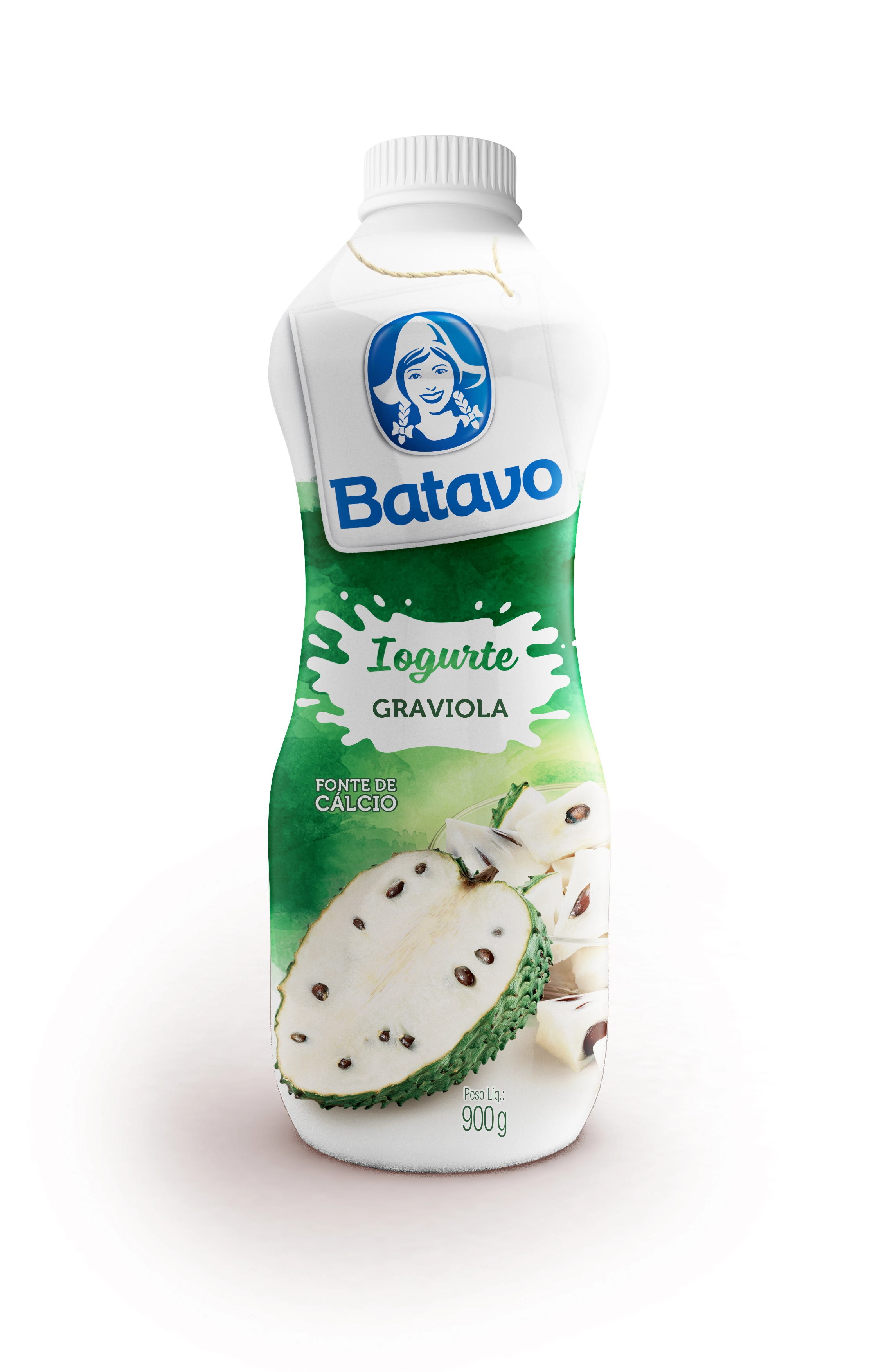 Iogurte Parcialmente Desnatado Graviola Batavo Garrafa 900g