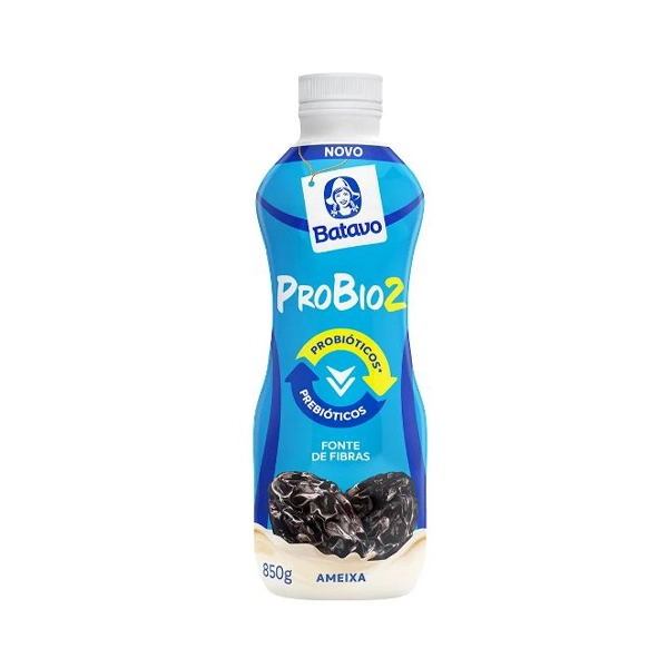 Iogurte Parcialmente Desnatado Ameixa Batavo Probio2 Garrafa 850g