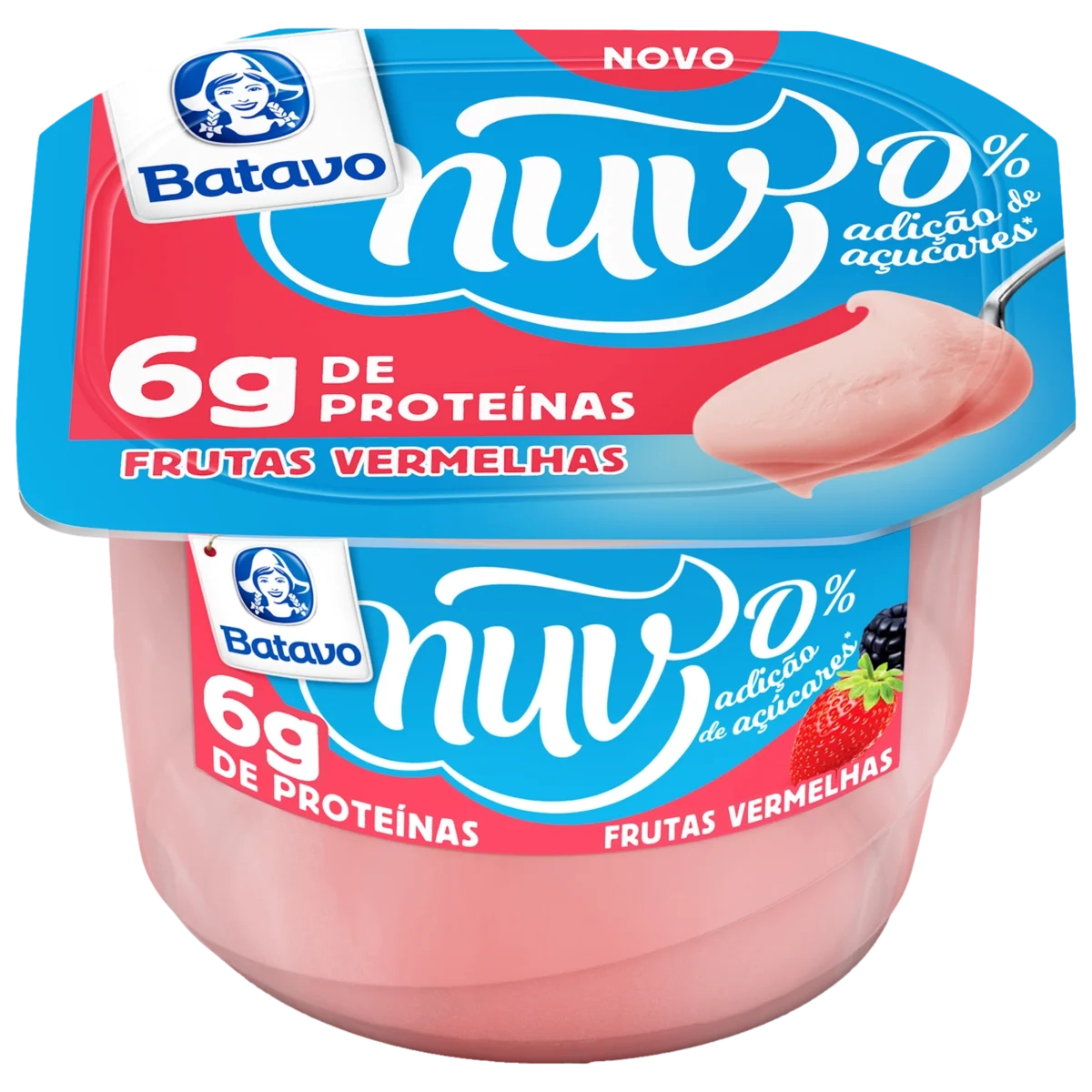 Creme Quark Frutas Vermelhas Batavo Nuv Pote 100g