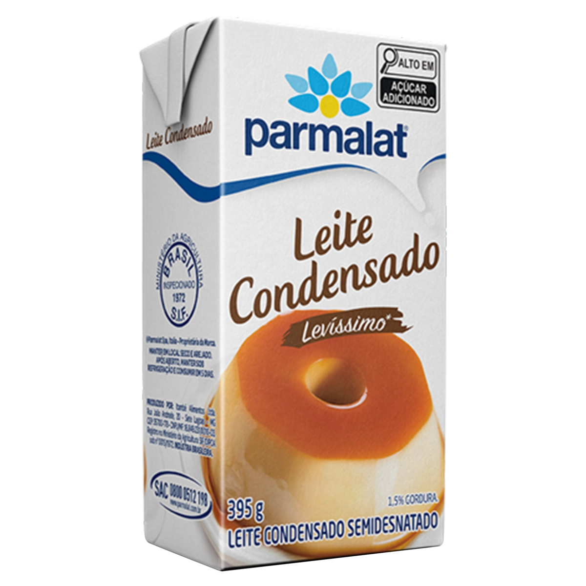 Leite Condensado Semidesnatado Parmalat Levíssimo Caixa 395g