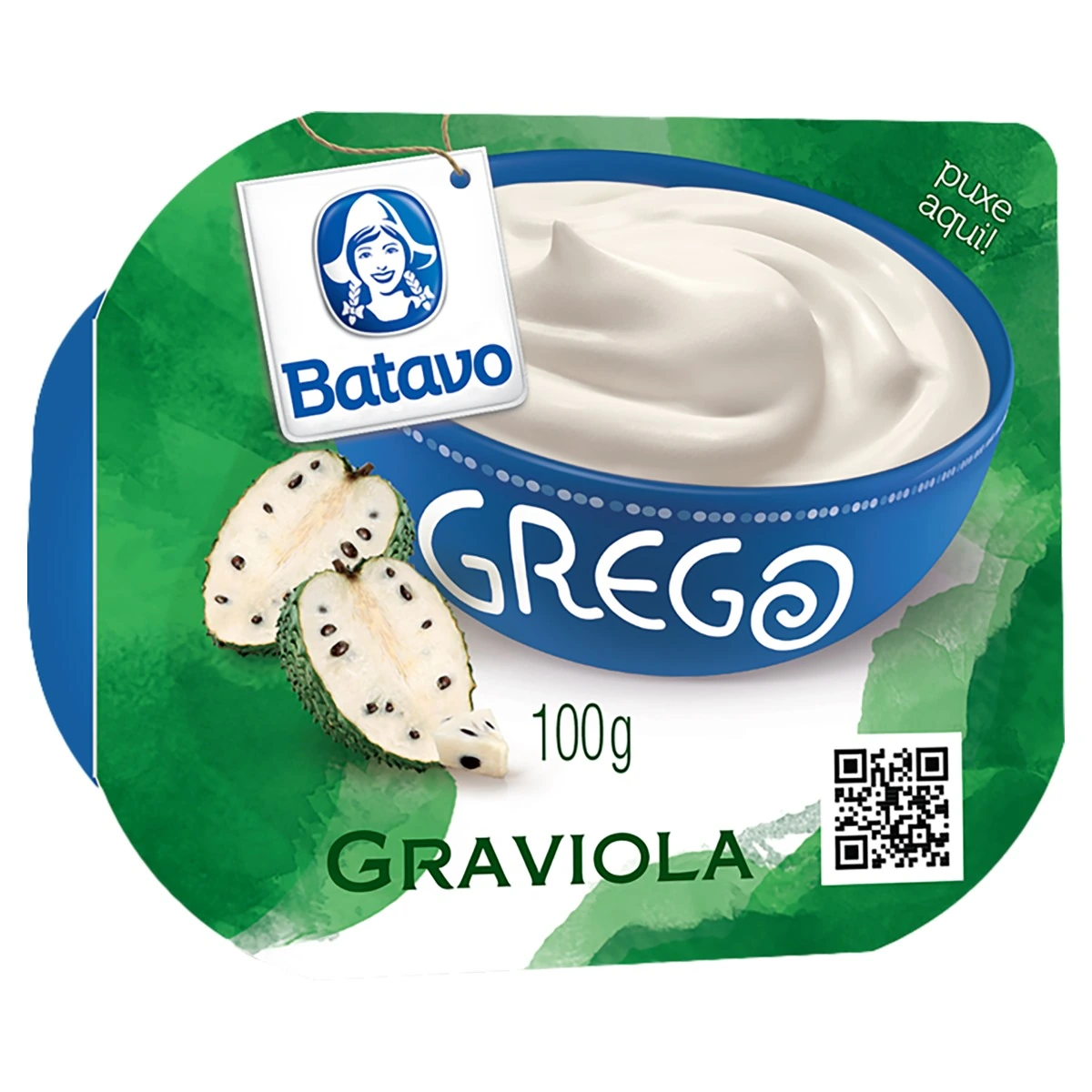 Iogurte Grego Graviola Batavo Pote 100g