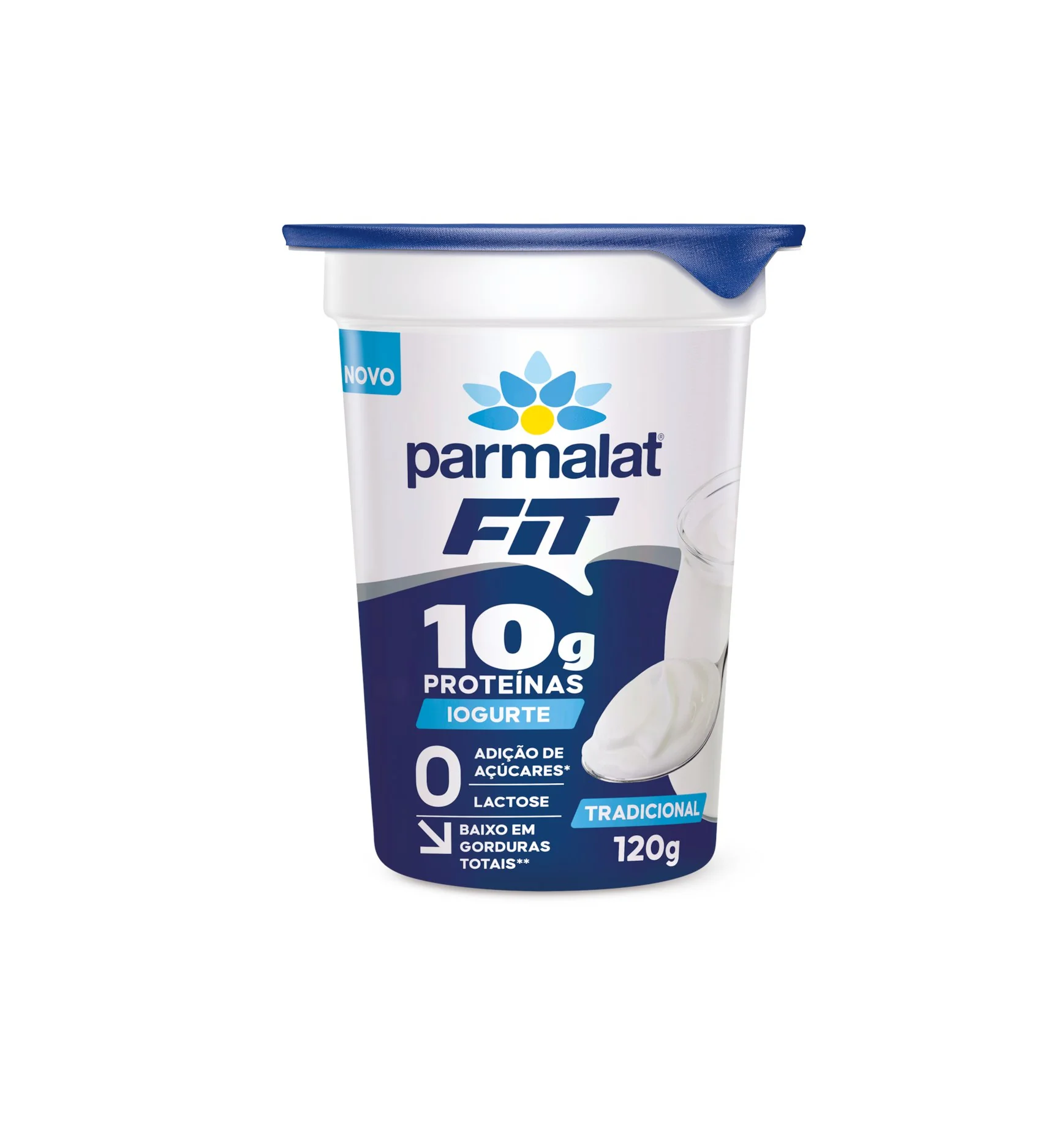 Iogurte Semidesnatado Coco Zero Lactose Parmalat Fit Copo 120g