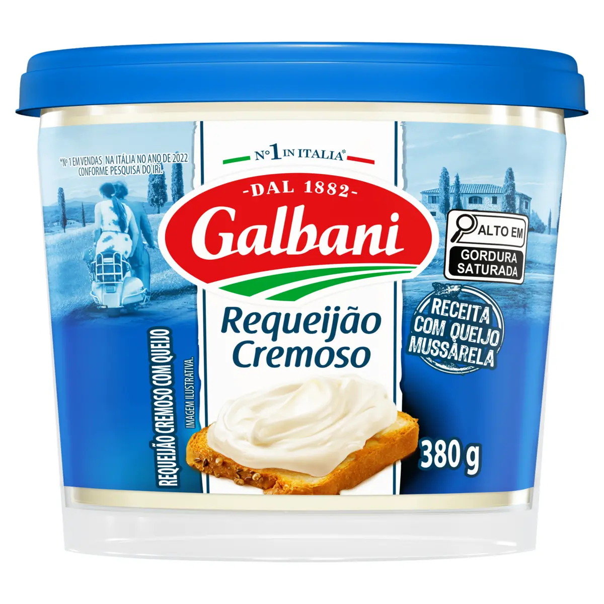 Requeijão Cremoso Com Queijo Galbani Pote 380g