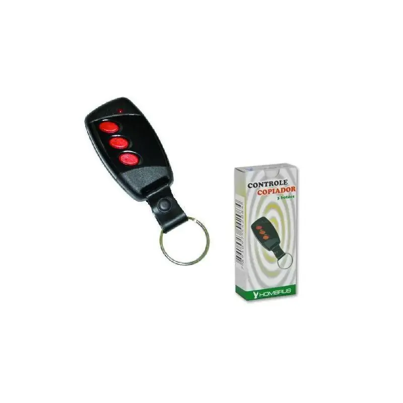 Alarmes Hombrus Controle Remoto Copiador 3 Botoes Chaveiro 433mhz