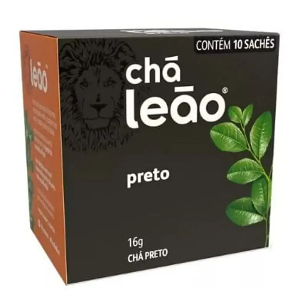 Chá Preto Natural Leão Fuze Caixa 16g 10 Unidades