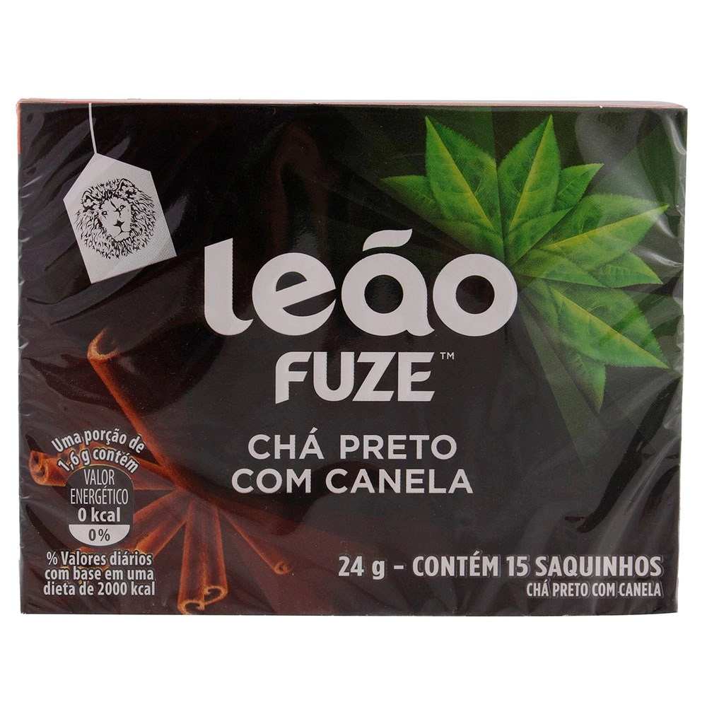 Chá Preto Canela Leão Fuze Caixa 24g 15 Unidades