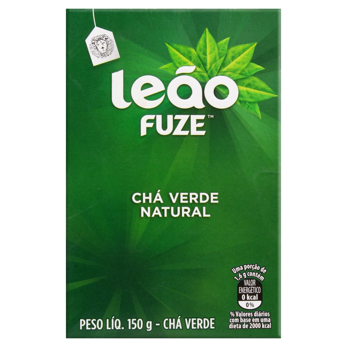 Chá Verde Natural Leão Fuze Caixa 150g