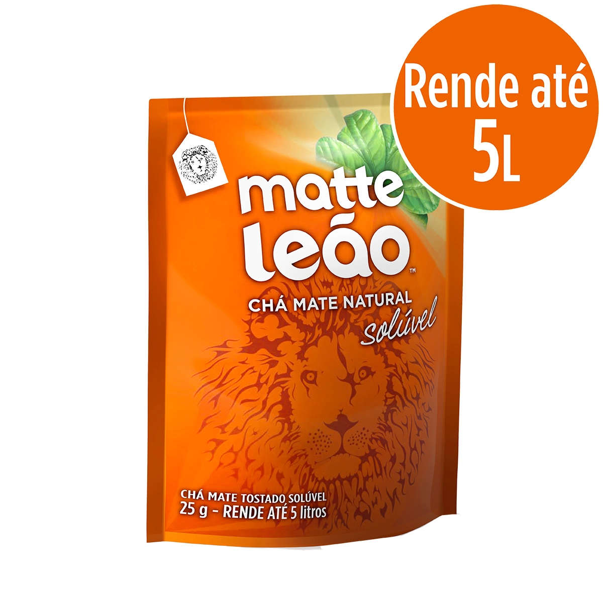 Chá Mate Natural Matte Leão Sachê 25g
