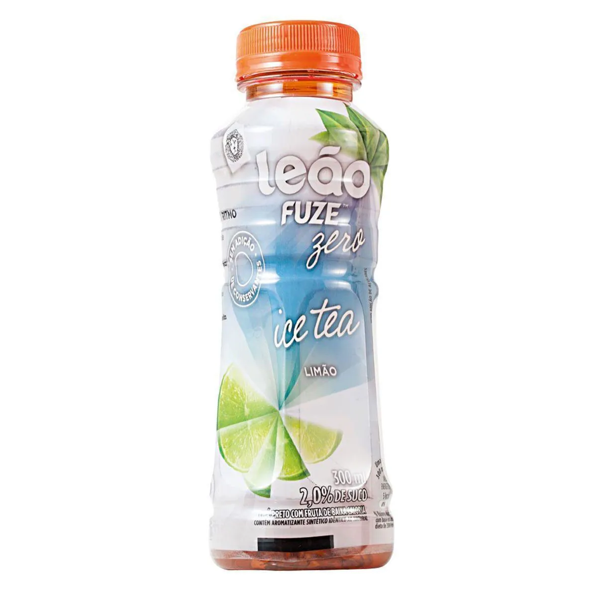 Chá Ice Tea Preto com Limão Leão Fuze Zero 300ml
