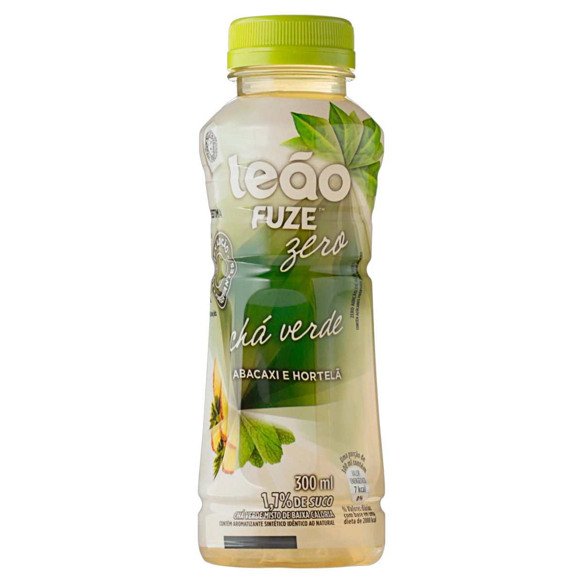 Chá Verde Abacaxi E Hortelã Zero Leão Fuze Garrafa 300ml