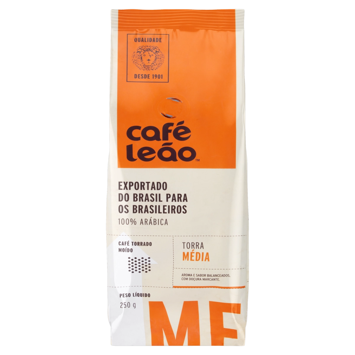Café Torrado E Moído Balanceado Café Leão Pacote 250g