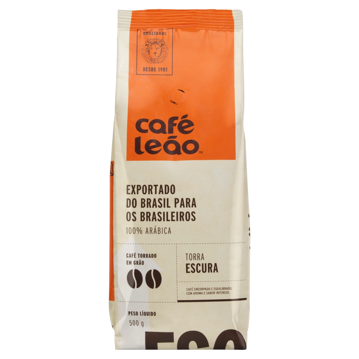 Café Torrado Em Grãos Intenso Café Leão Pacote 500g