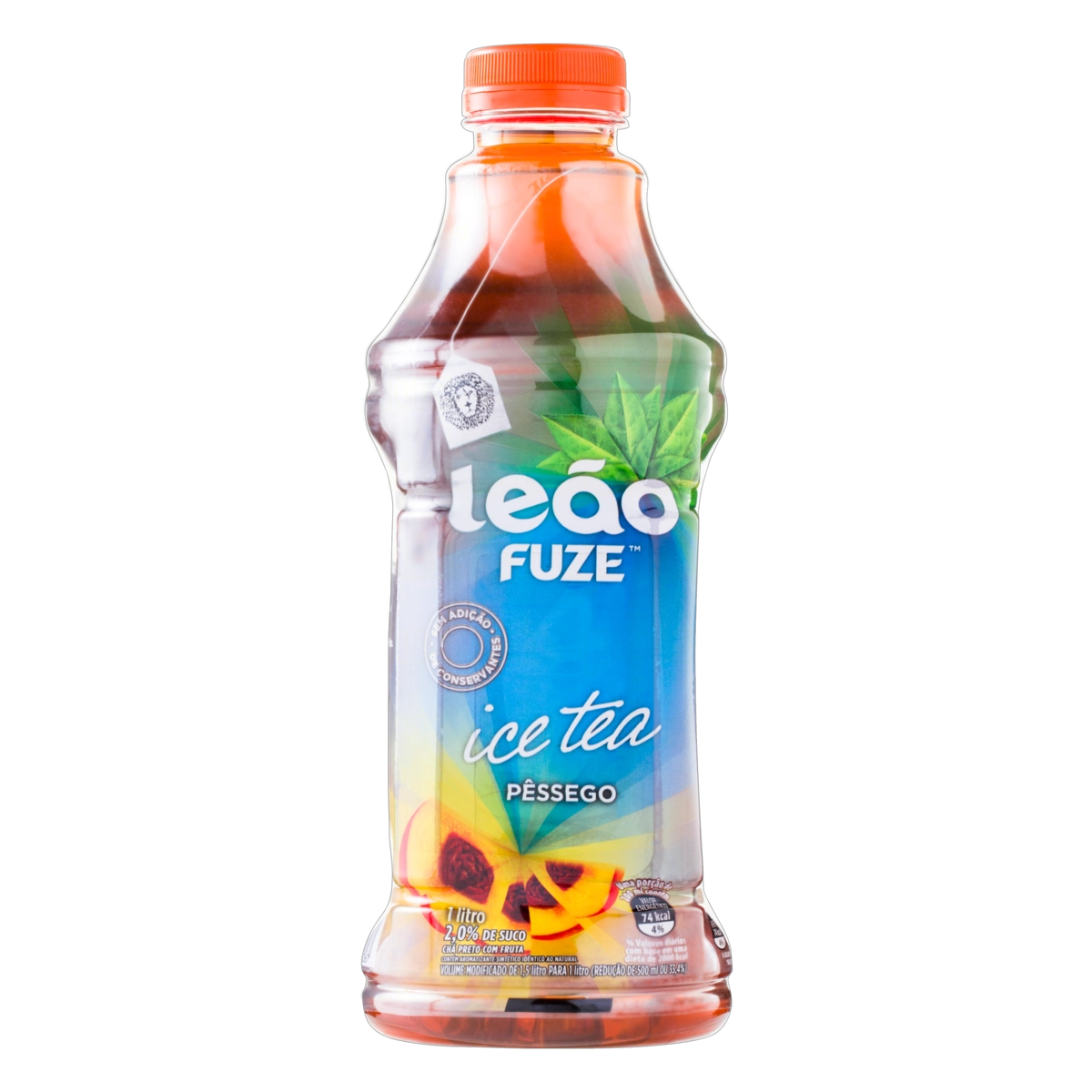 Chá Preto Ice Tea Pêssego Leão Fuze Garrafa 1l