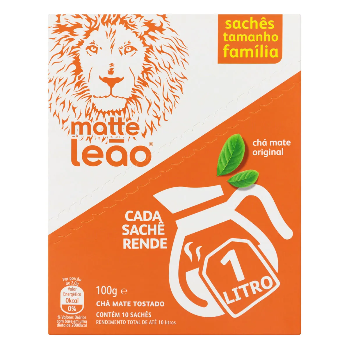 Chá Maxi Matte Original Leão Tam. Família 100g