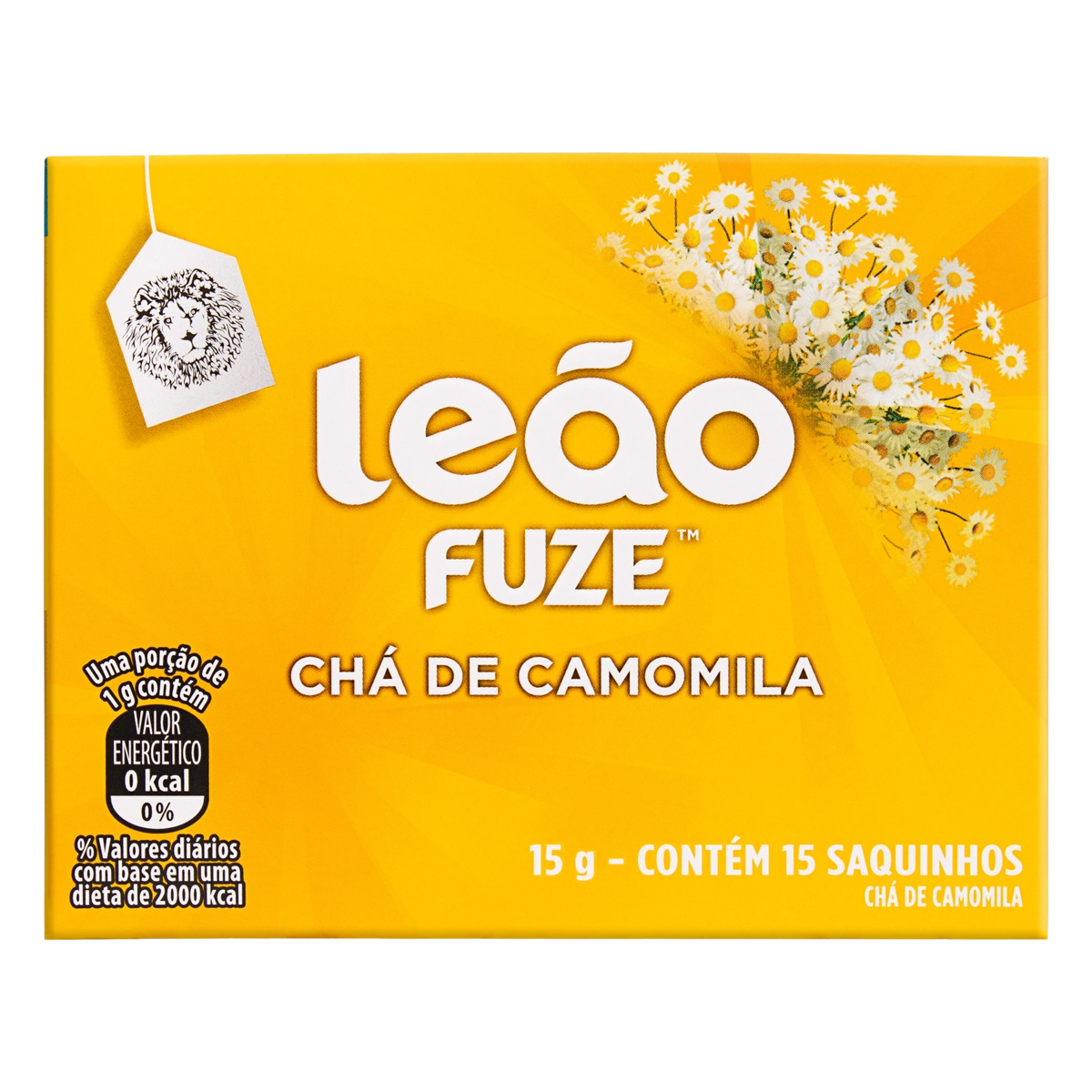 Chá Camomila Chá Leão Caixa 15g 15 Unidades