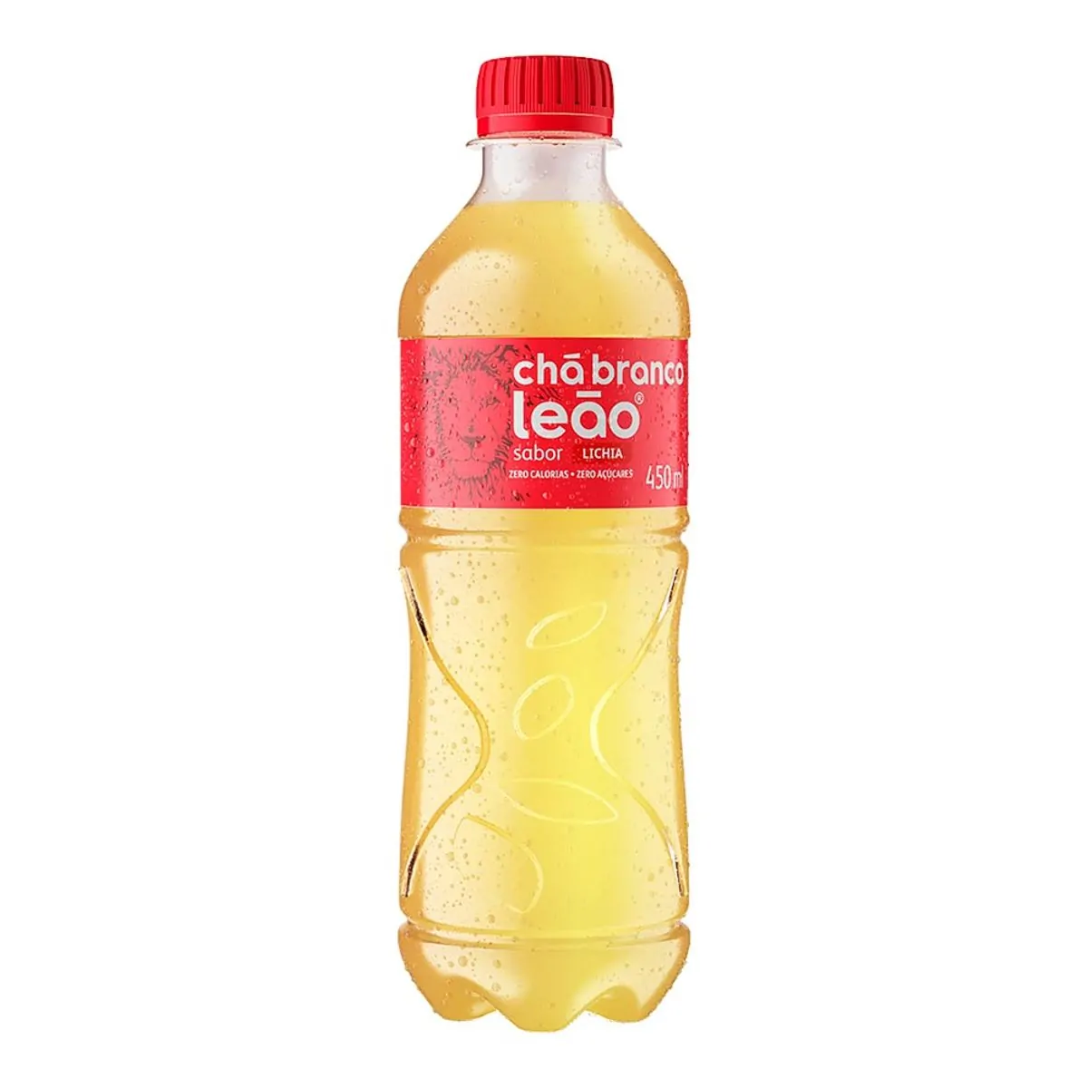 Chá Branco Lichia Zero Açúcar Leão Garrafa 450ml