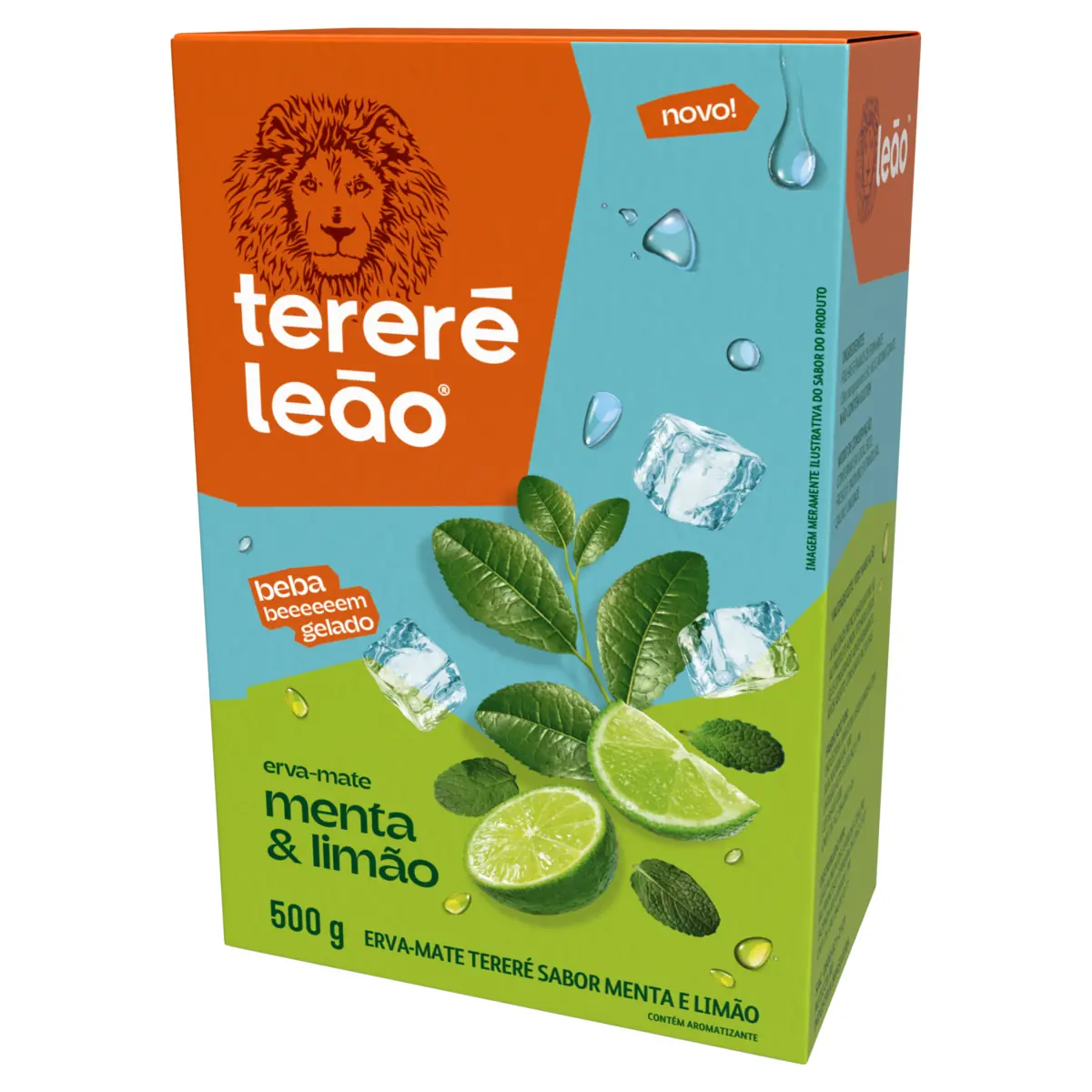 Cha Erva Mate Terere Leao Menta/limao 500g