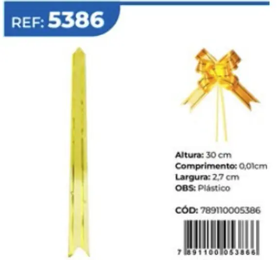 Laco Facil Dourado 5386 C/10und 30cm