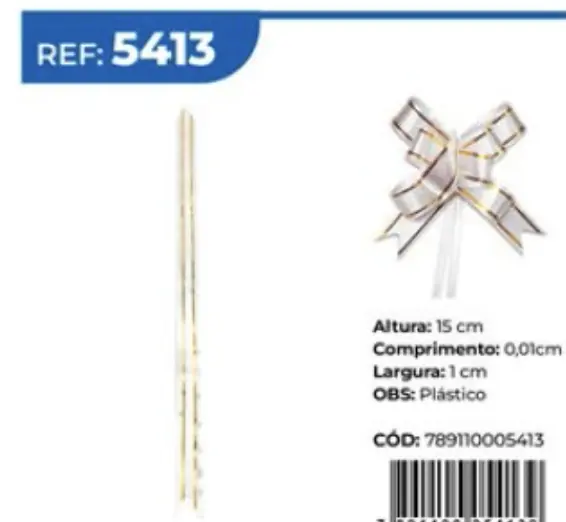 Laco Facil Plast Branco 15cm Tam.p Ref.5413