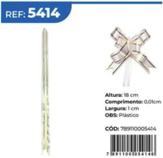 Laco Facil Plast Branco 18cm Tam.m Ref.5414