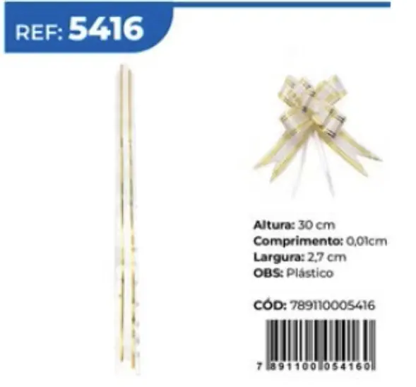Laco Facil Plast Branco 30cm Tam.gg Ref.5416