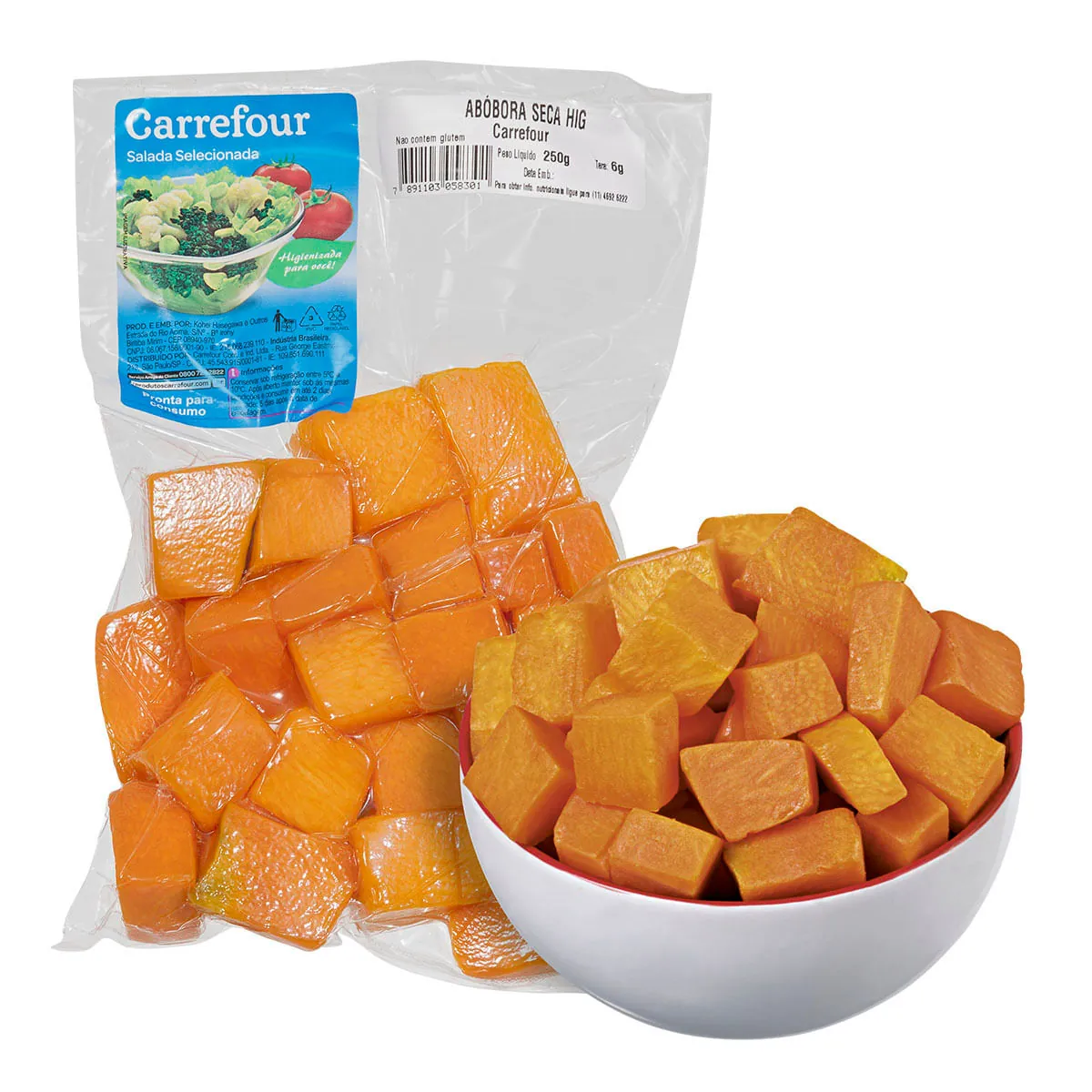 Abóbora Seca em Cubos Carrefour 250g