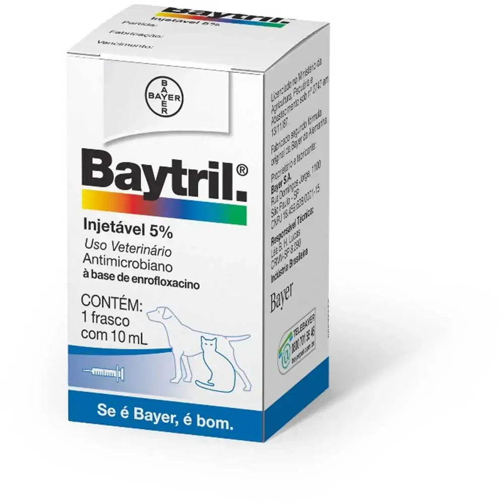 Baytril Injetável 5 10ml