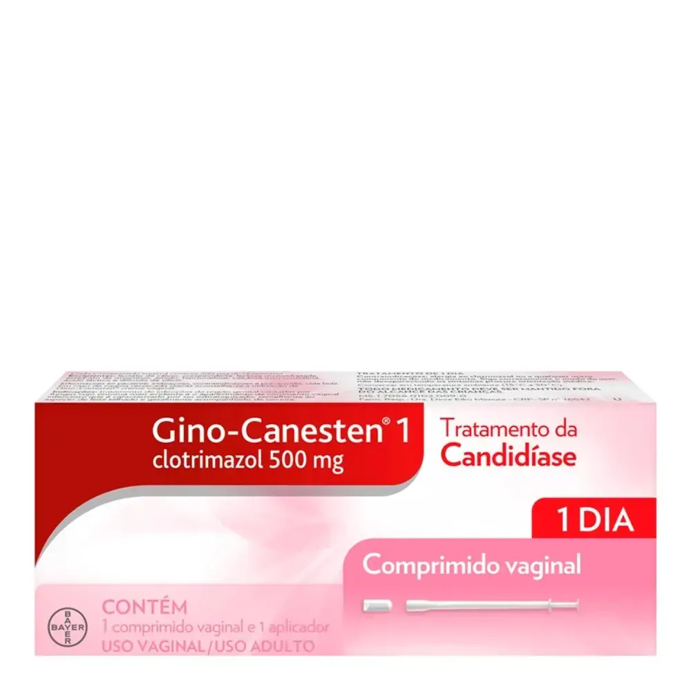 Gino Canesten 500mg Bayer Caixa 1 Comprimido Aplicador