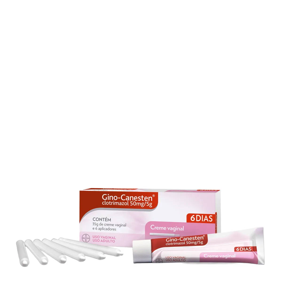 Creme Vaginal Gino-Canesten Tratamento da Candidíase 6 Dias