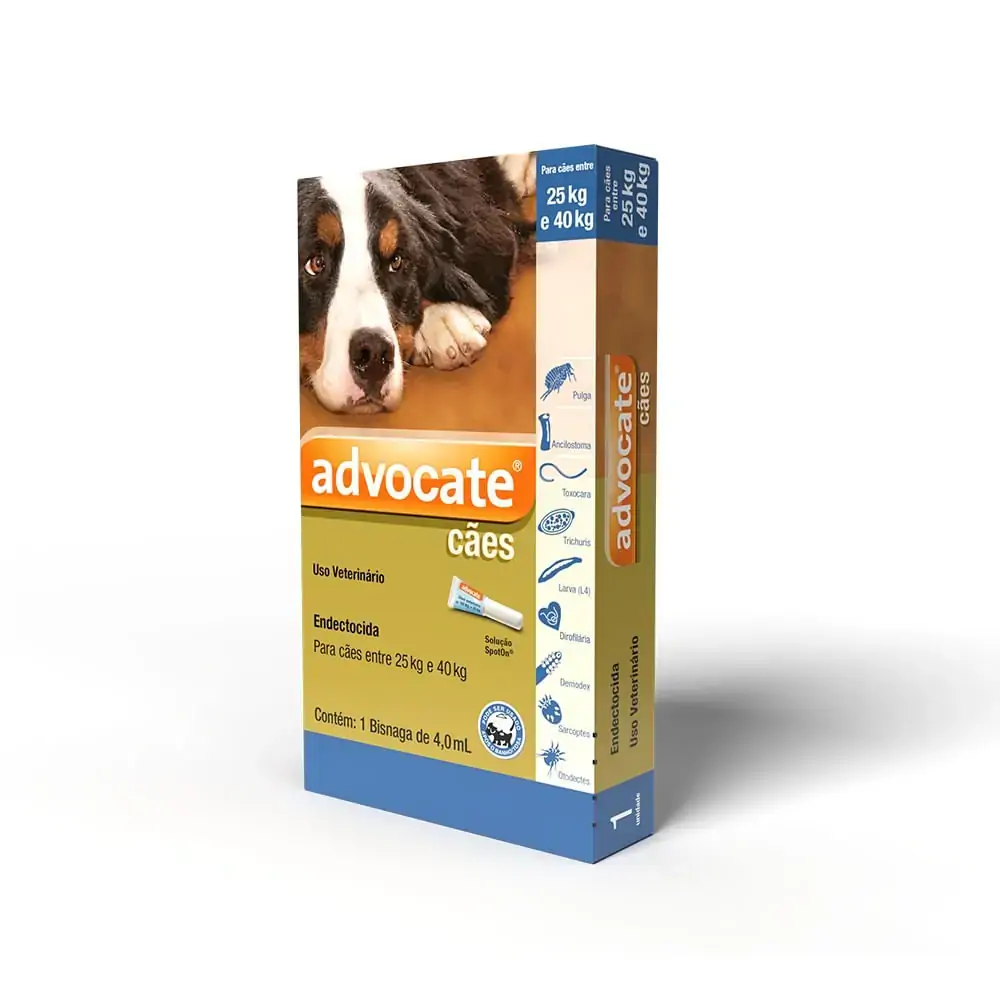 Antipulgas Advocate Cães mais de 25kg 1 pipeta