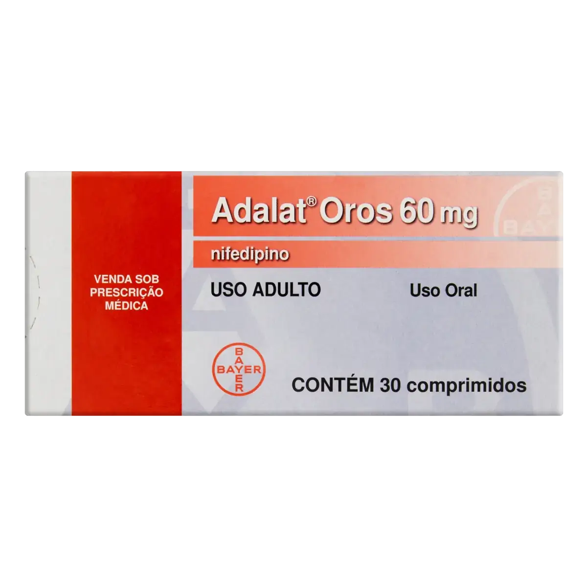 Adalat Oros 60mg Bayer Caixa 30 Comprimidos